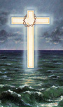 Cross on Water mass card