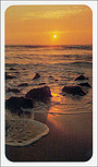Ocean Sunset memorial card